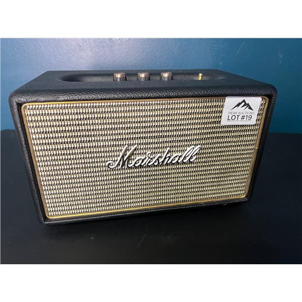 *USED* Lot of 1 Marshall Stanmore Black Bluetooth Speaker