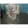 Image 3 : *NEW* Lot of 6 Crystal Skull Shot Glasses
