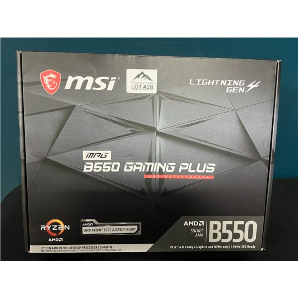 *NEW* Lot of 1 MSI B550 Gaming Plus AMD Motherboard