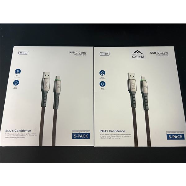 *NEW* Lot of 2 Packs of USB-C Cables (5PCS Per Pack)