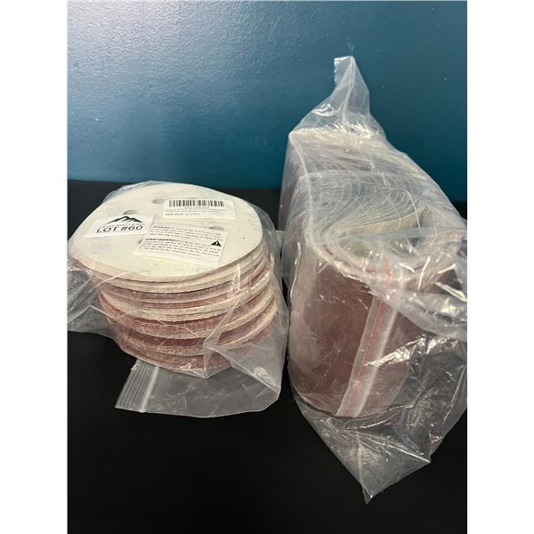 *NEW* Lot of Assorted Sanding Discs and Belts