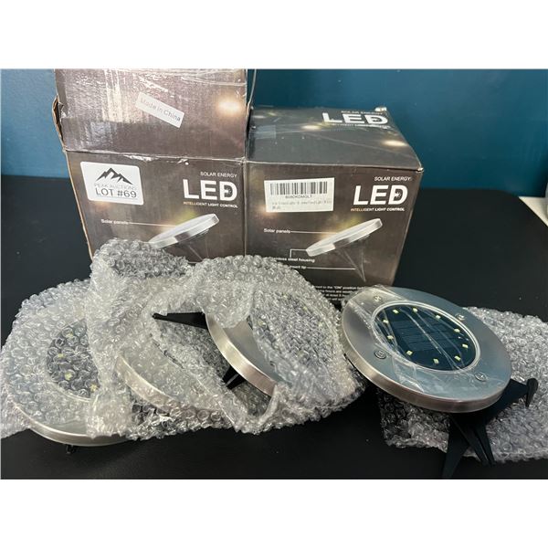 *NEW* Lot of 8 LED Solar Ground Lights