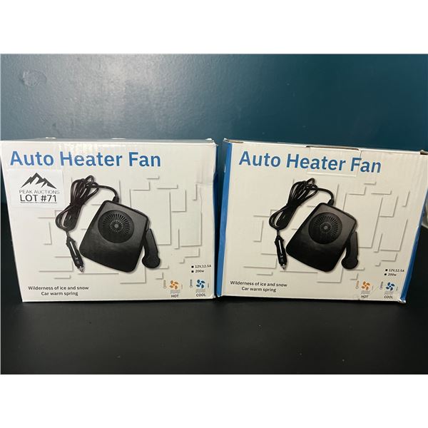 *NEW* Lot of 2 Car Auto Heater Fans