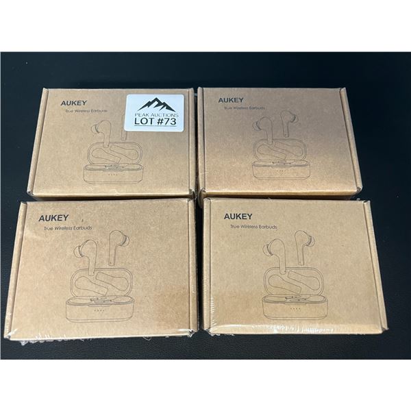 *NEW* Lot of 4 AUKEY True Wireless Earbuds
