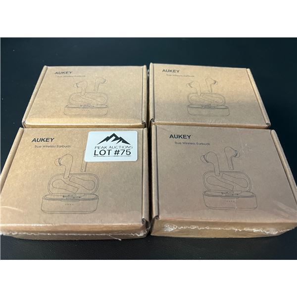 *NEW* Lot of 4 AUKEY True Wireless Earbuds