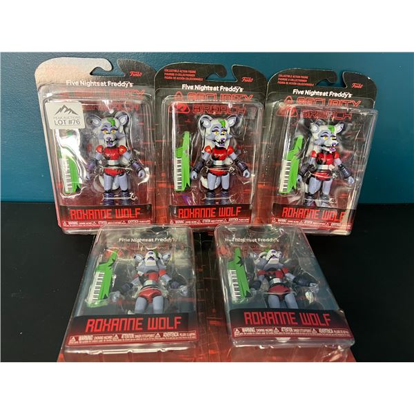 *NEW* Lot of 5 Five Nights at Freddy’s Roxanne Wolf Funko Action Figures