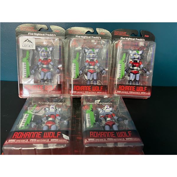 *NEW* Lot of 5 Five Nights at Freddy’s Roxanne Wolf Funko Action Figures