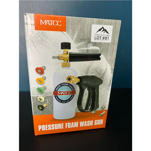 *NEW* Lot of 1 Pressure Foam Wash Gun Kit