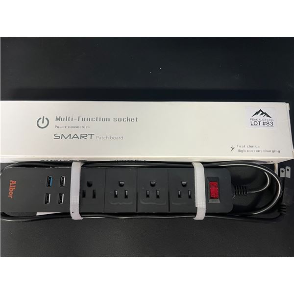 *NEW* Lot of 1 Smart Multi-Function Power Strip w/ USB Sockets