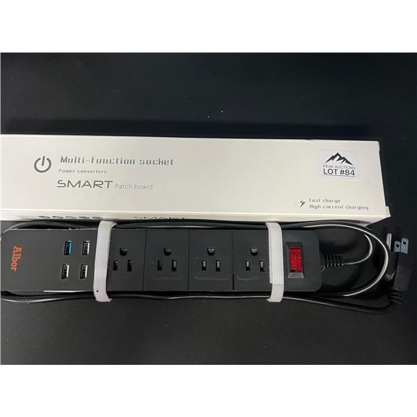 *NEW* Lot of 1 Smart Multi-Function Power Strip w/ USB Sockets