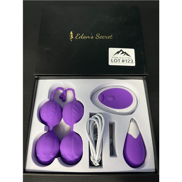 *NEW* Lot of 1 Edan's Secret Silicone Kegel Trainer Set w/ Remote