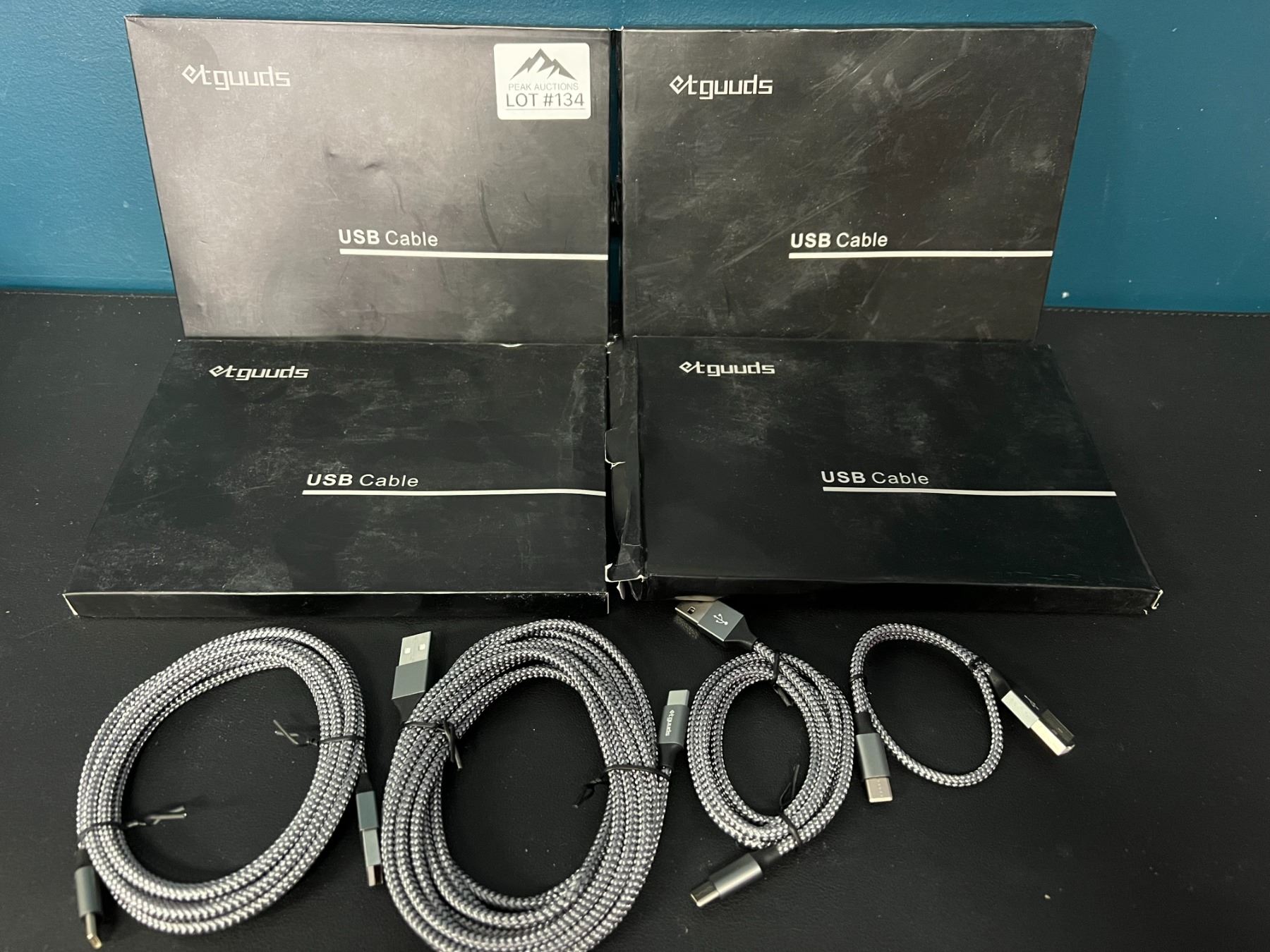 *NEW* Lot of 4 Boxes USB-C Cables (4PCS Per Box!) - Assorted Lengths