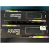 Image 1 : *NEW* Lot of 2 RGB Gaming Illuminated/Light -Up Mousepads