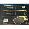 Image 1 : *NEW* Lot of 3 RGB Gaming Illuminated/Light -Up Mousepads