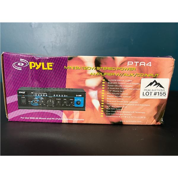 *NEW* Lot of 1 PYLE Stereo Amplifier (PTA4)