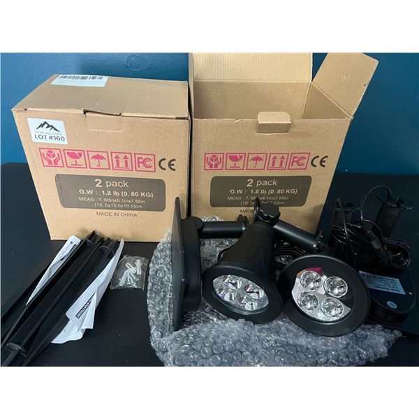 *NEW* Lot of 2 Solar Spotlights (2pcs per box)