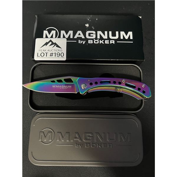 *NEW* Lot of 1 Boker Magnum Rainbow 3 Pocket Knife
