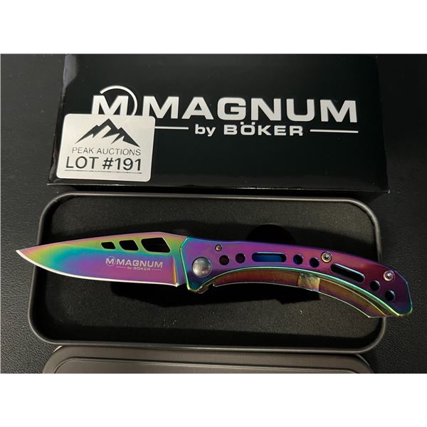 *NEW* Lot of 1 Boker Magnum Rainbow 3 Pocket Knife