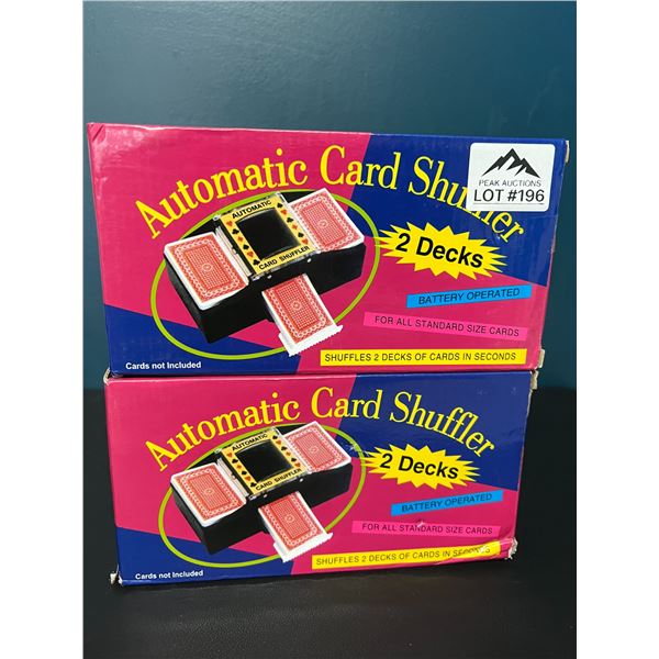 *NEW* Lot of 2 Automatic Card Shufflers
