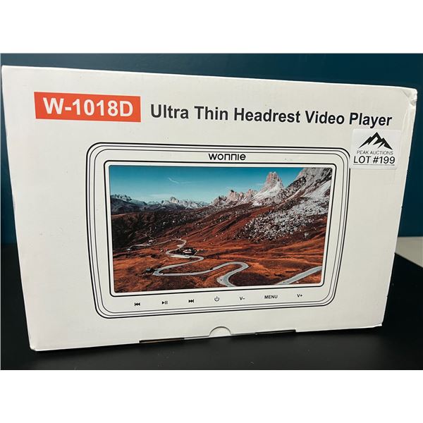 *NEW* Lot of 1 Wonnie Ultra-Thin Headrest Video Player