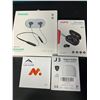 Image 1 : *NEW* Lot of 4 Assorted Wireless Bluetooth Earbuds