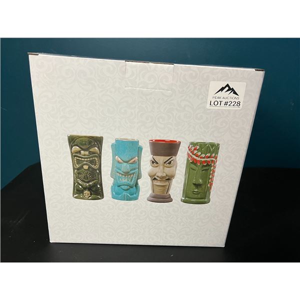 *NEW* Lot of Tiki Mugs (Assorted Designs) - 4PCS