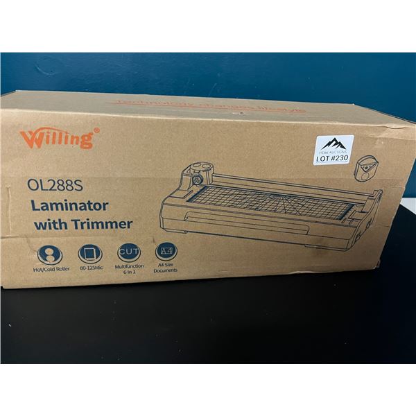 *NEW* Lot of 1 Willing OL288S Laminator w/ Trimmer