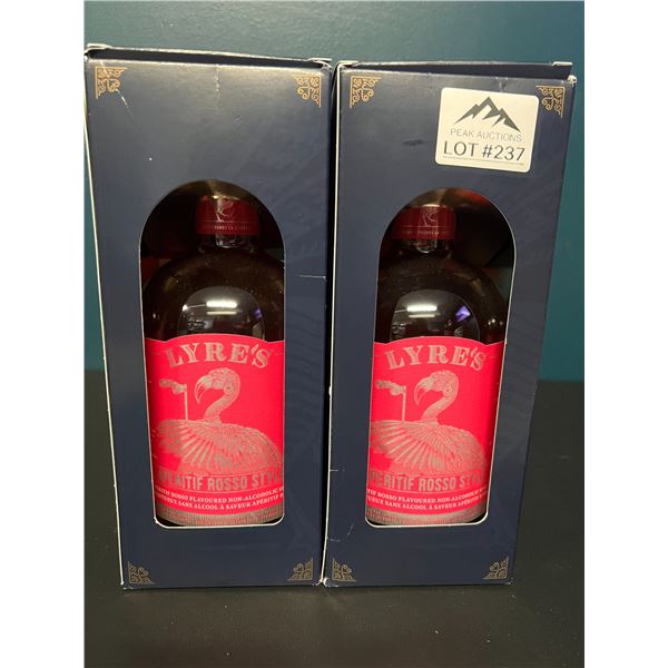 *NEW* Lot of 2 Lyre's Aspertif Rosso Non-Alcoholic Spirits