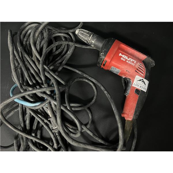 *USED* Lot of 1 HILTI SD 4500 Corderd Drill w/ Long Cord