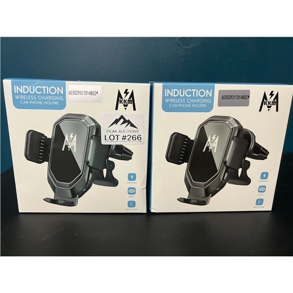 *NEW* Lot of 2 Wireless Charging Car Phone Mounts