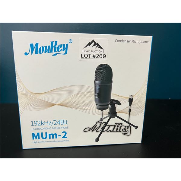 *NEW* Lot of 1 Moukey Condenser USB Recording Microphone