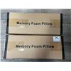 Image 2 : *NEW* Lot of 2 Contour Memory Foam Pillows