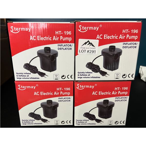 *NEW* Lot of 4 Electric Air Pumps