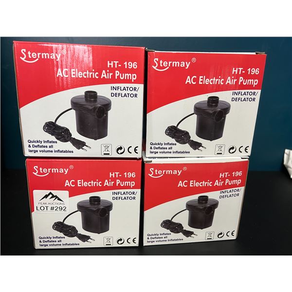 *NEW* Lot of 4 Electric Air Pumps