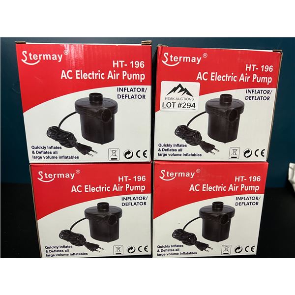 *NEW* Lot of 4 Electric Air Pumps