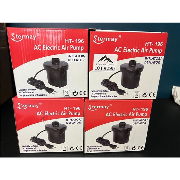 *NEW* Lot of 4 Electric Air Pumps