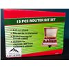 Image 1 : *NEW* Lot of 1 Router Bit Set (15pcs)