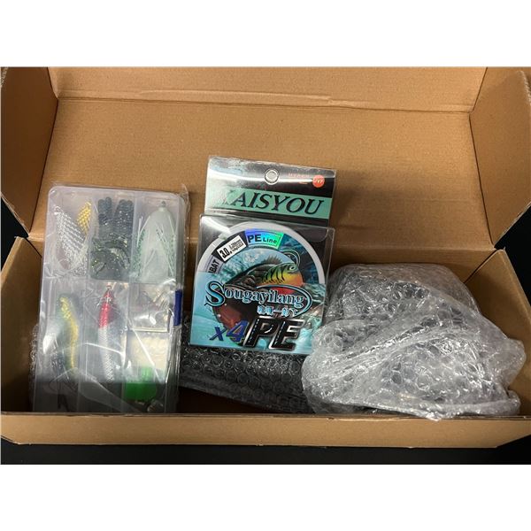 *NEW* Lot of 1 Sougayilang Fishing Rod and Reel Combo Set w/ Accessories