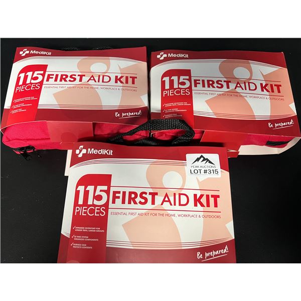 *NEW* Lot of 3 First Aid Kits (115pcs)