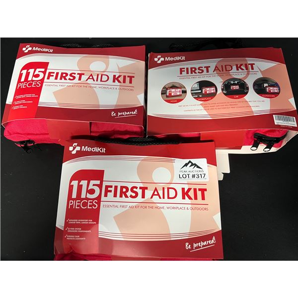*NEW* Lot of 3 First Aid Kits (115pcs)