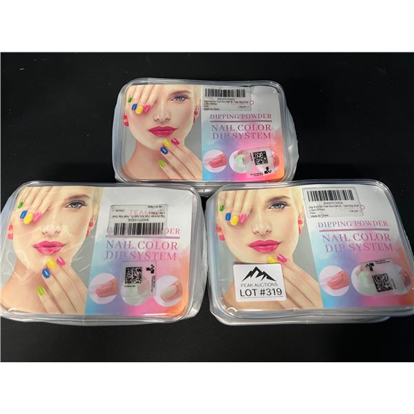*NEW* Lot of 3 Nail Dip Powder Kits