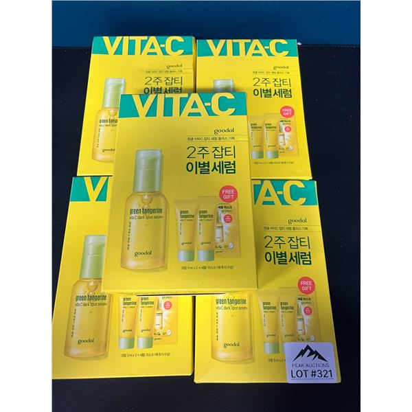 *NEW* Lot of 5 Goodal Vita-C Green Tangerine Dark Spot Serum Sets