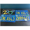 Image 1 : *USED* Lot of 4 Assorted License Plates (California & Walt Disney)