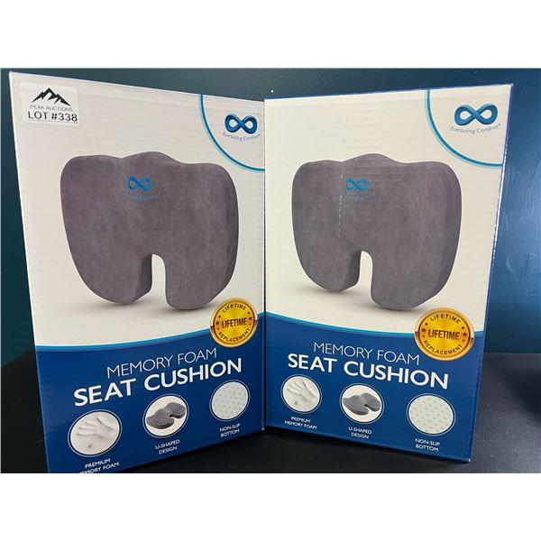 *NEW* Lot of 2 EverlastingComfort Memory Foam Seat Cushions