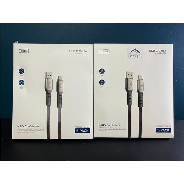 *NEW* Lot of 2 Packs of USB-C Cables (5PCS Per Pack)