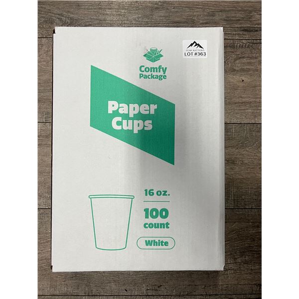 *NEW* Lot of 1 Box Paper Cups (100count) - White
