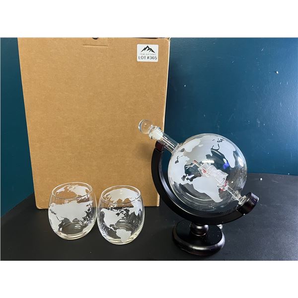 *NEW* Lot of 1 Whiskey Decanter Glass Gift Set