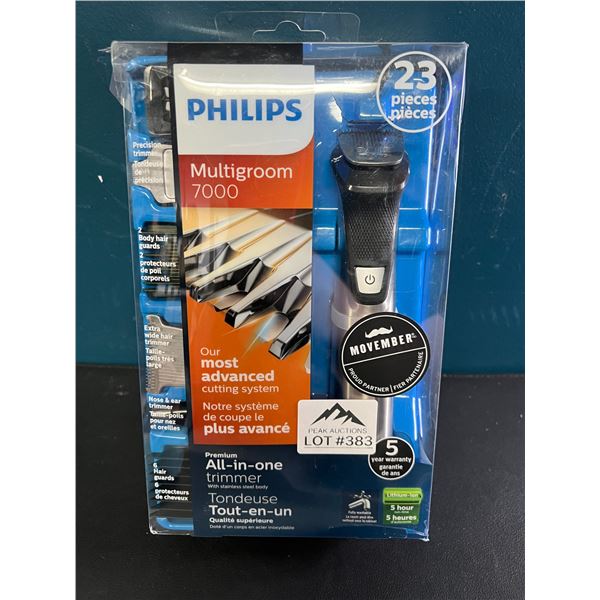 *NEW - DAMAGED BOX* Lot of 1 Phillips Multigroom 7000 All-In-One Trimmer - Wet & Dry (Cordless)