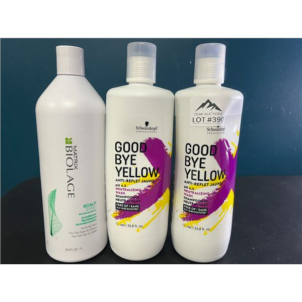 *NEW* Lot of 3 Large 1L Shampoos/Contioner (Schwarzkopf & Matrix)