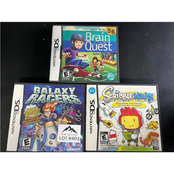 *NEW* Lot of 3 Nintendo DS Games